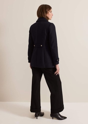 Phase Eight Petite Aurelie Coats Navy Canada | ICKGME-129